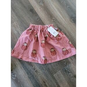 One Day Parade Girls Pink Dolly AOP Nesting Doll Midi Skirt Size 7-8Y NEW #10
